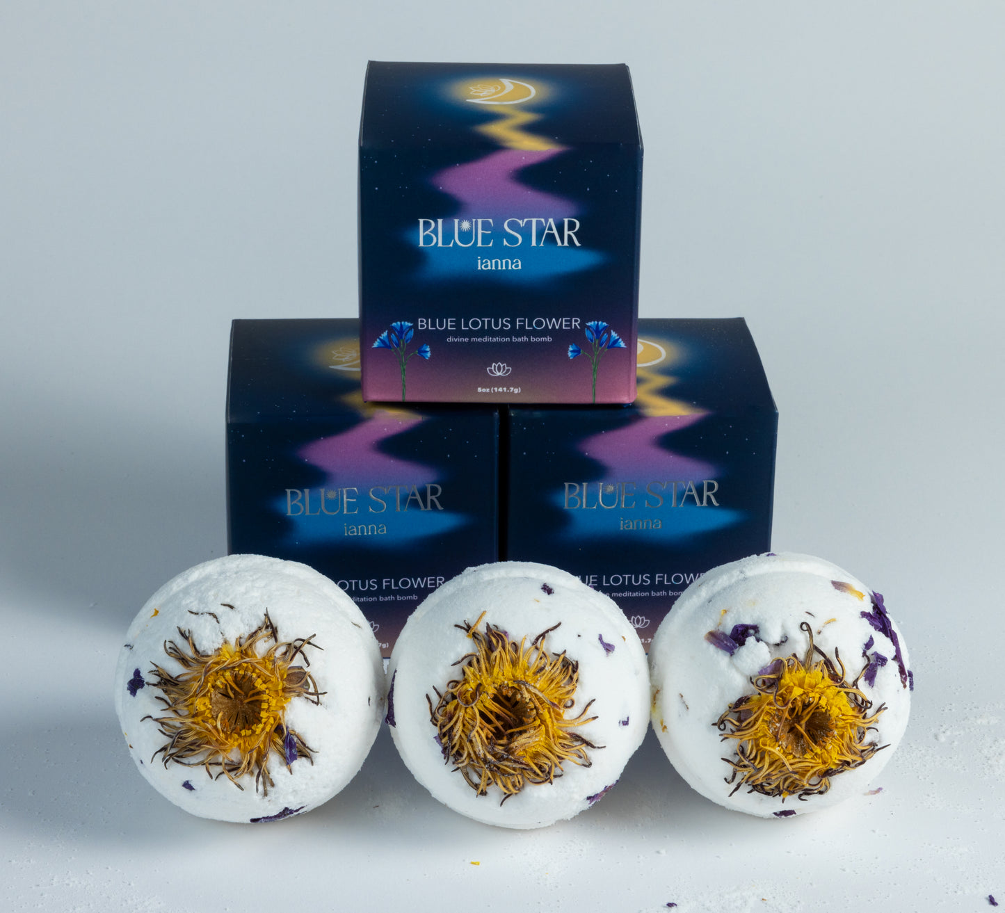 (3 pack) Blue Lotus Bath Bomb